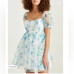 Altar'd State Blue Floral Mini Dress
